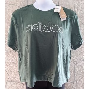 2XL, Adidas Aeroready  Ladies' Logo Crop Tee